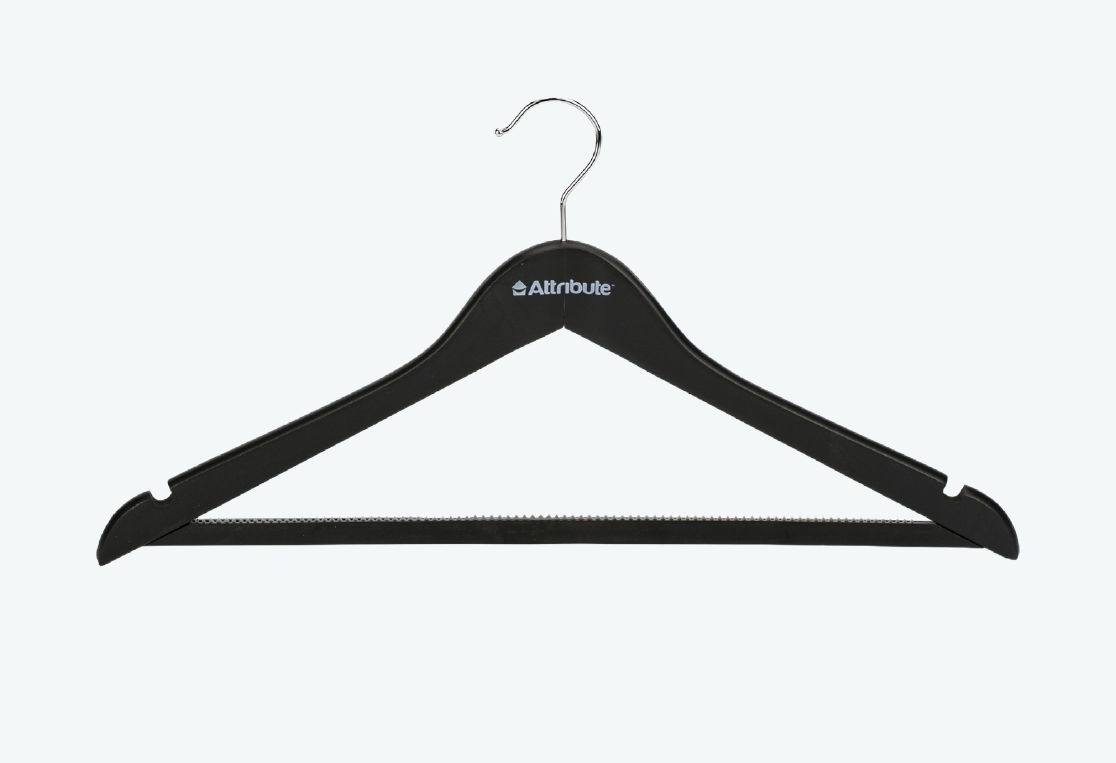Набор вешалок универсальных SILUET BLACK 4шт 44см 