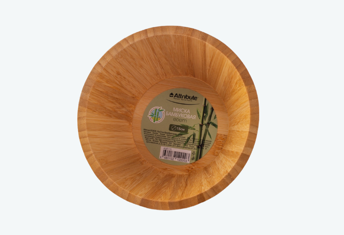 Миска EDEM 15х7см бамбуковая 