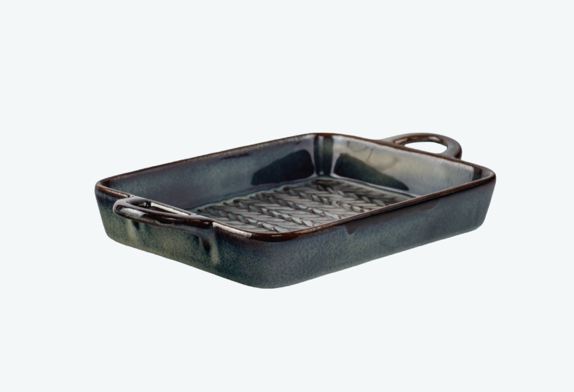 Форма для запекания керамическая ГЛЕЙЗ/GLAZE 32x18.5x4см прямоугольная 