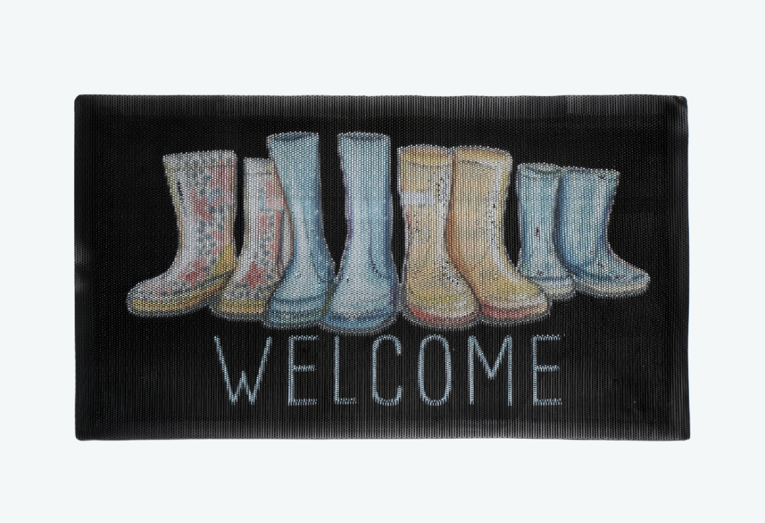 Коврик придверный 3D BOOTS 45х75см 