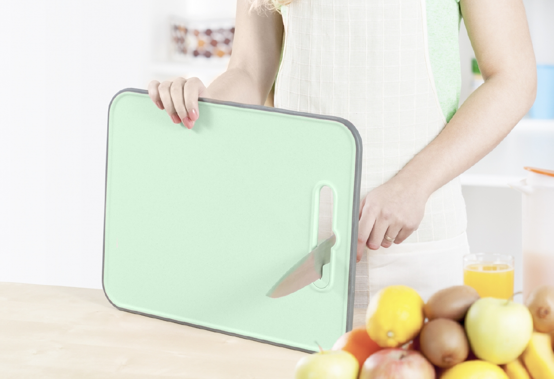 Доска разделочная FIBER 37х28см с ножеточкой 