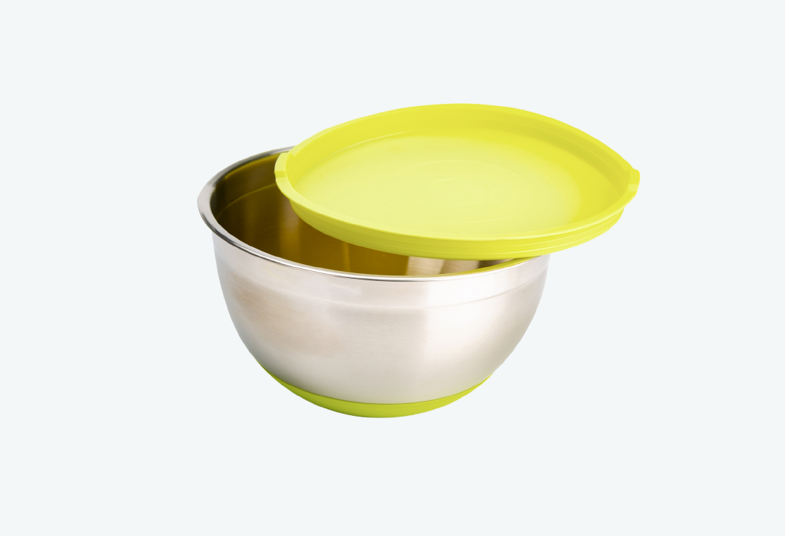 Миска с крышкой MIX зеленая 4.2л 