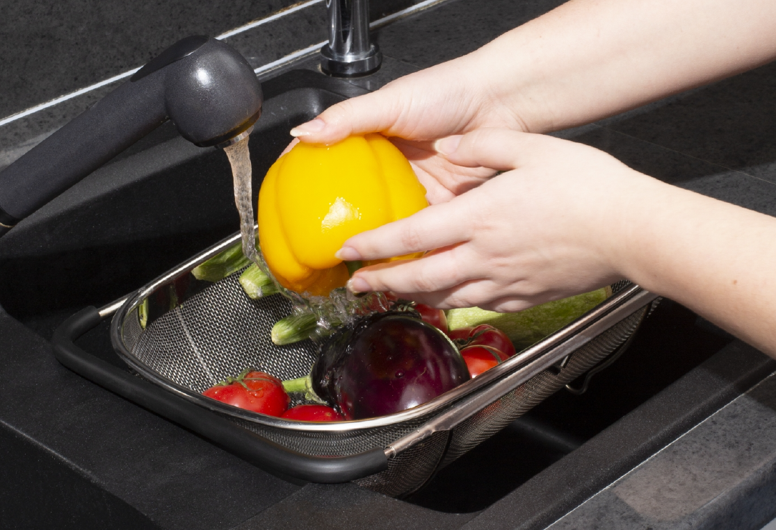 Корзина в раковину STEEL TOUCH 34х24см 