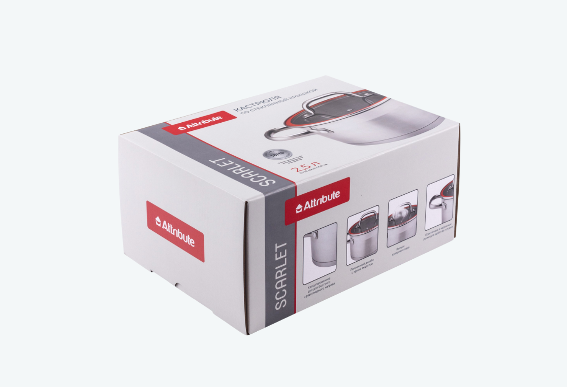 Кастрюля SCARLET 2.5л 18см 