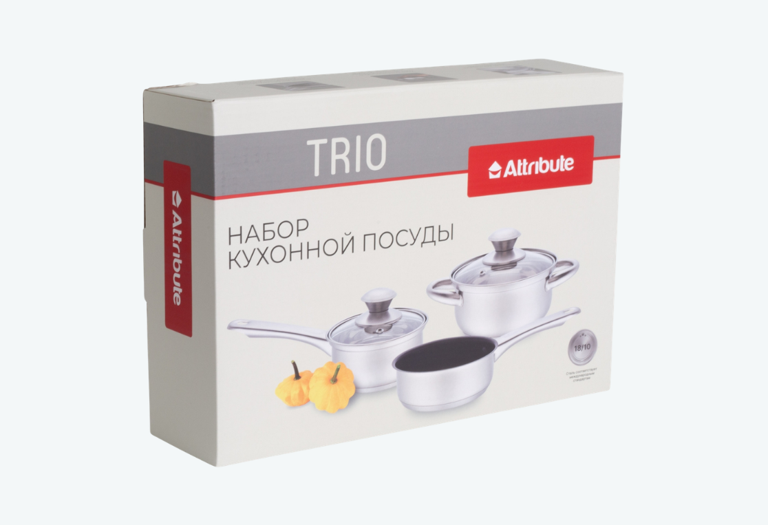 Набор кухонной посуды ТРИО/TRIO 3 пр. 