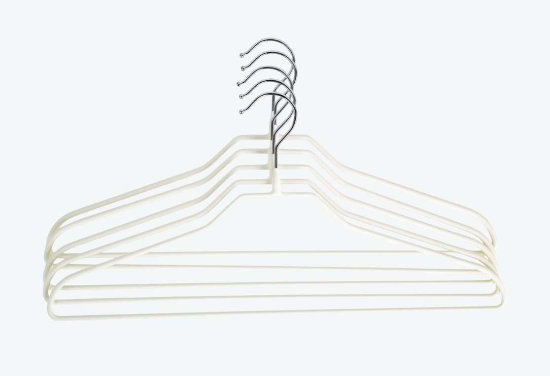 Набор вешалок универсальных NEO MATTE WHITE 5шт 42см 