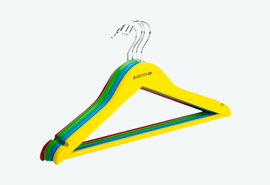 Набор детских вешалок KIDS 4шт 35см 