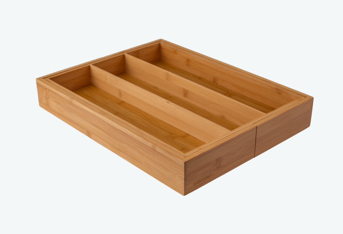 Лоток для столовых приборов БАМБУ ТАЧ/BAMBOO TOUCH раздвижной 34.5-51х44.5х6.5см 