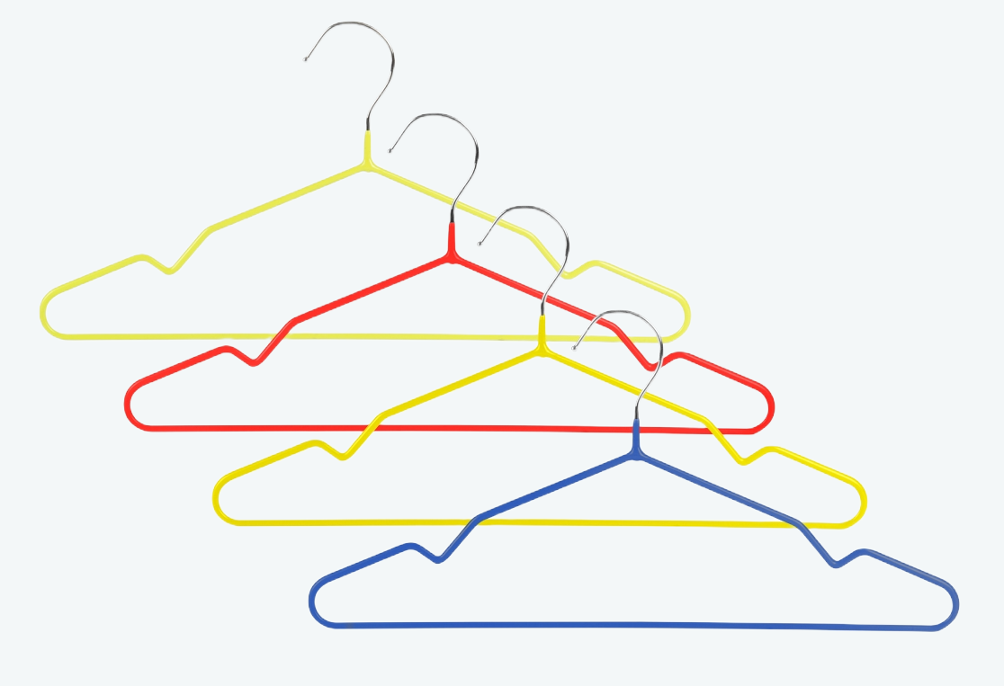 Набор детских вешалок KIDS 8шт 35см 