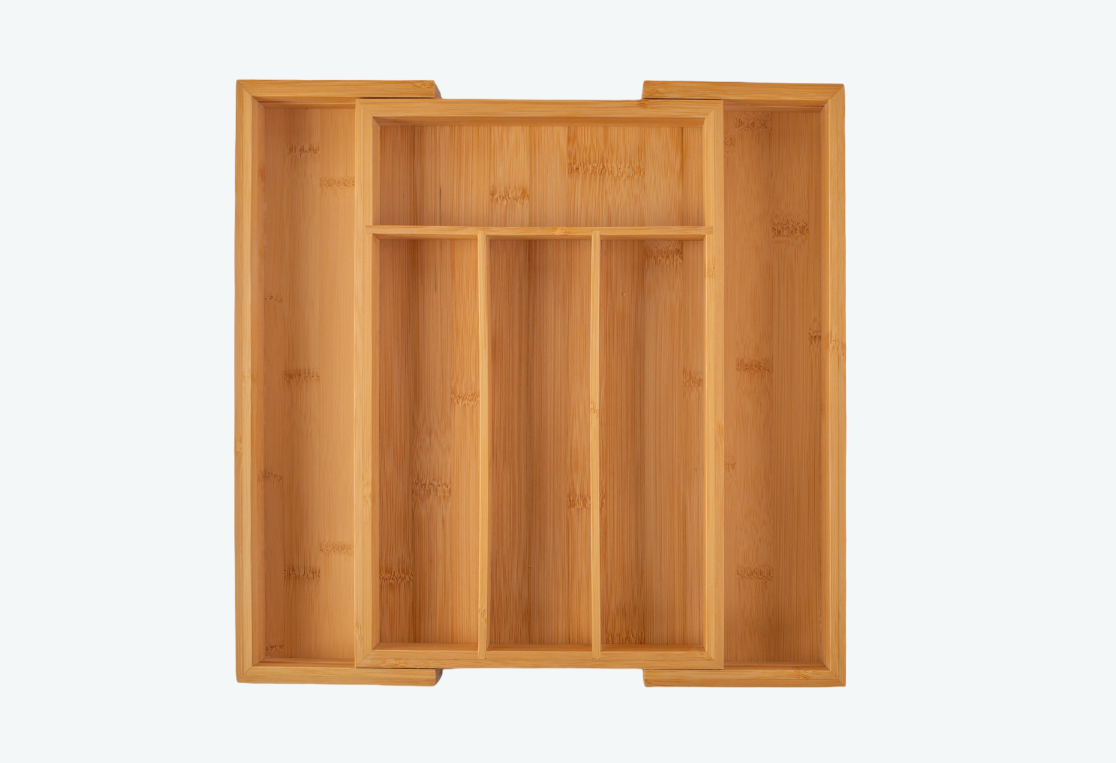 Лоток для столовых приборов БАМБУ ТАЧ/BAMBOO TOUCH раздвижной 23.5-35.5х35х4.5см 