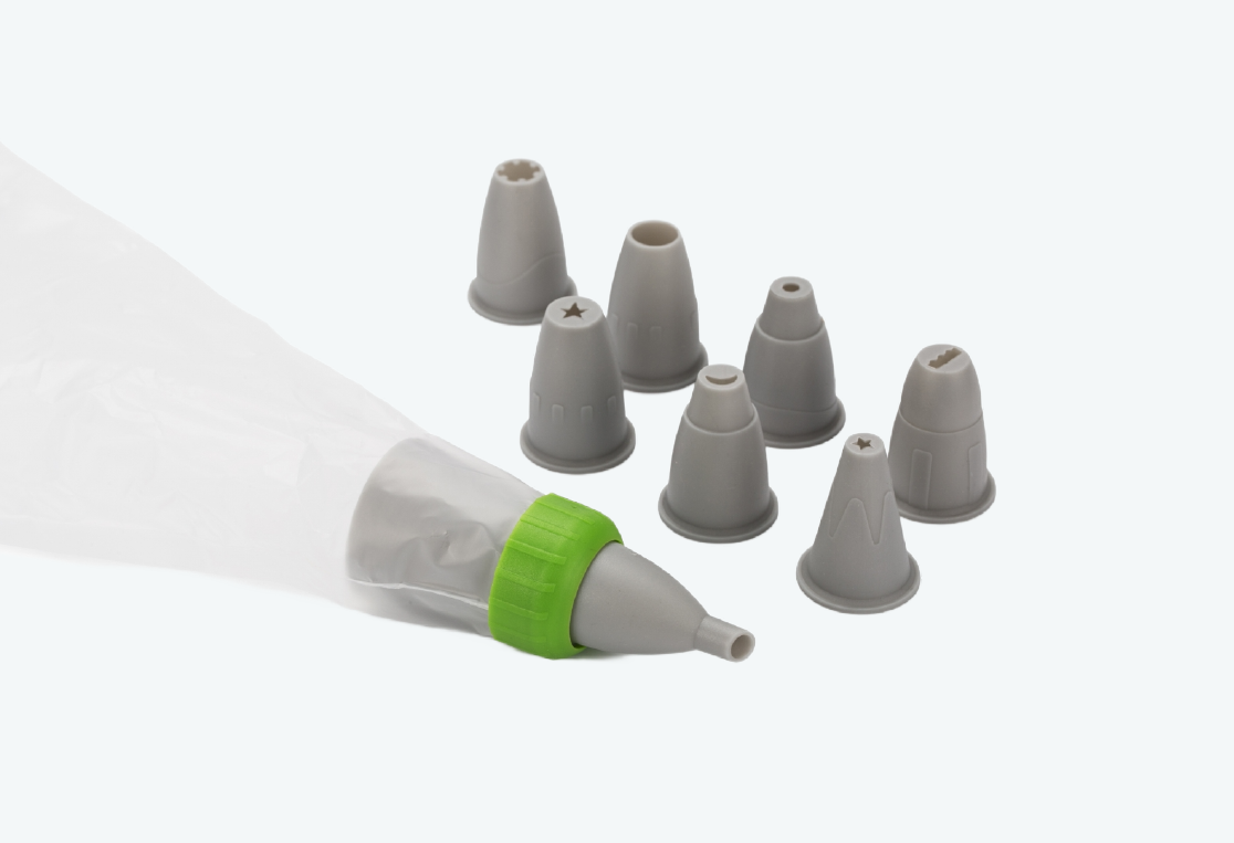 Мешок кондитерский VIVA с 8 насадками 