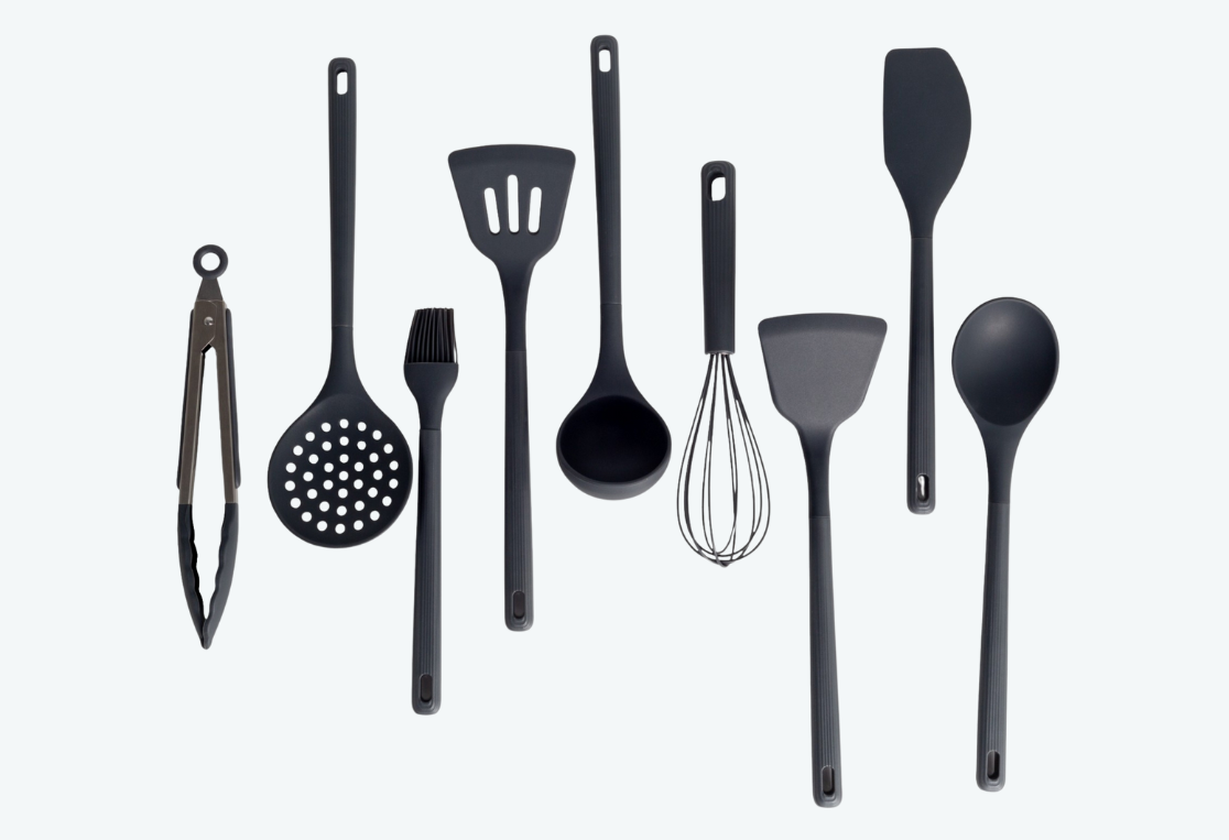 Набор кухонных принадлежностей AZURE на подставке 10 предметов 