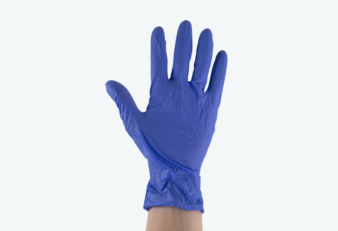Перчатки NITRILE GUARD одноразовые нитриловые M/L 10шт 