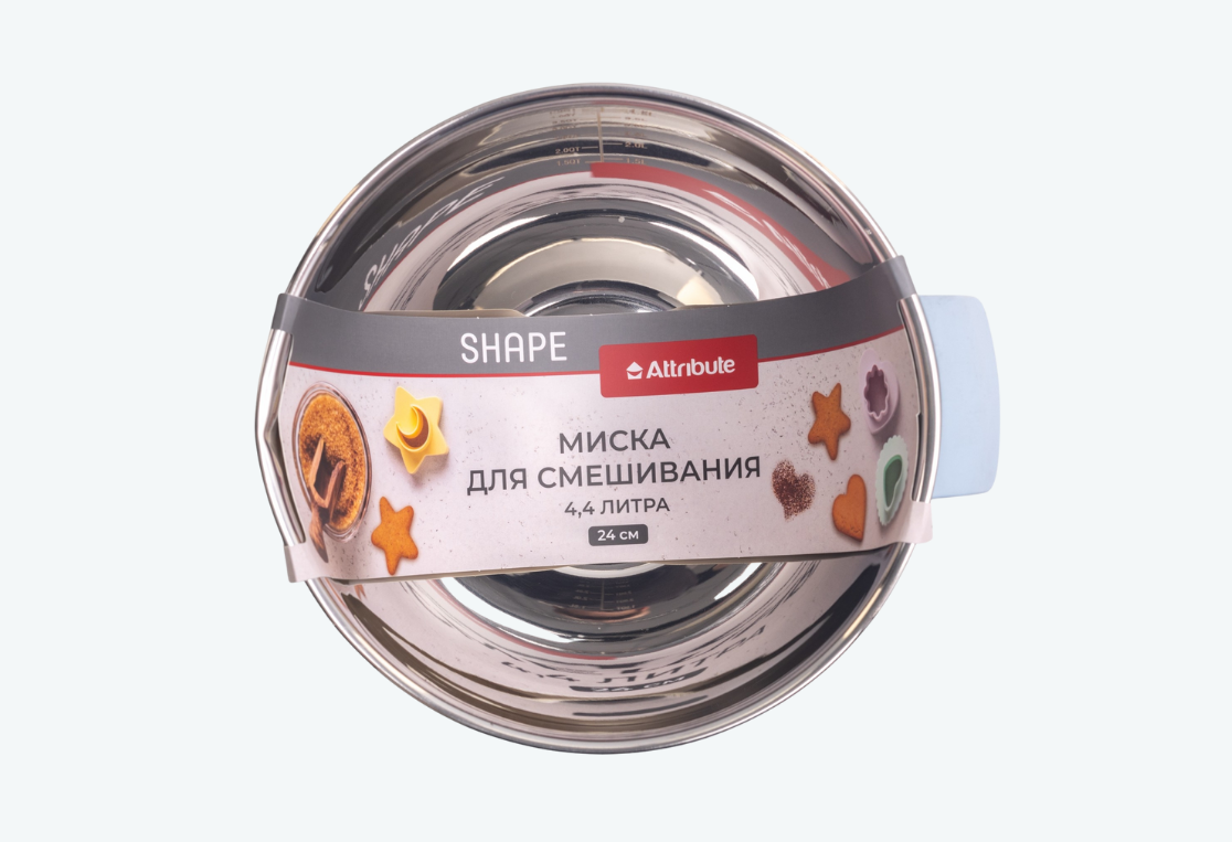 Миска для смешивания ШЕЙП/SHAPE 4.4л 24см 