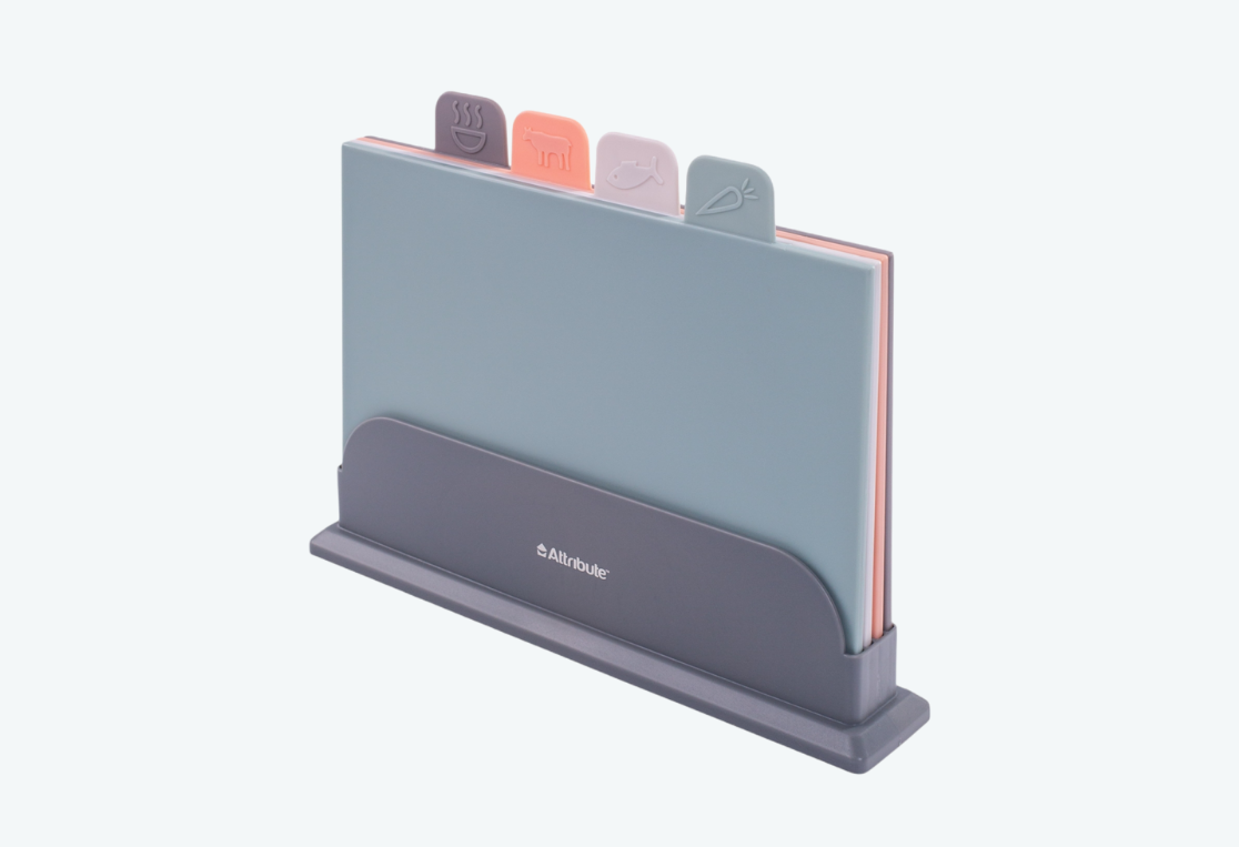 Набор досок разделочных SCANDINAVIA 4шт на подставке 