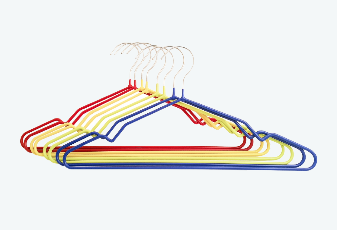 Набор детских вешалок KIDS 8шт 35см 