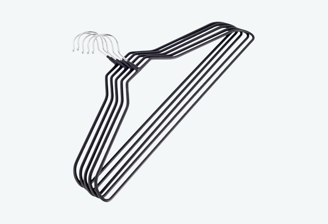 Набор вешалок универсальных NEO MATTE BLACK 5шт 42см 