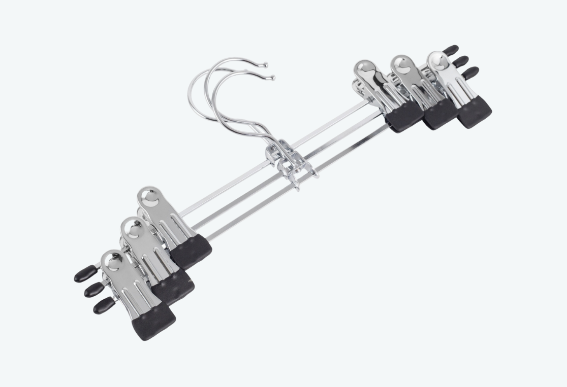 Набор вешалок для брюк/юбок NEO MATTE BLACK 3шт 30см 