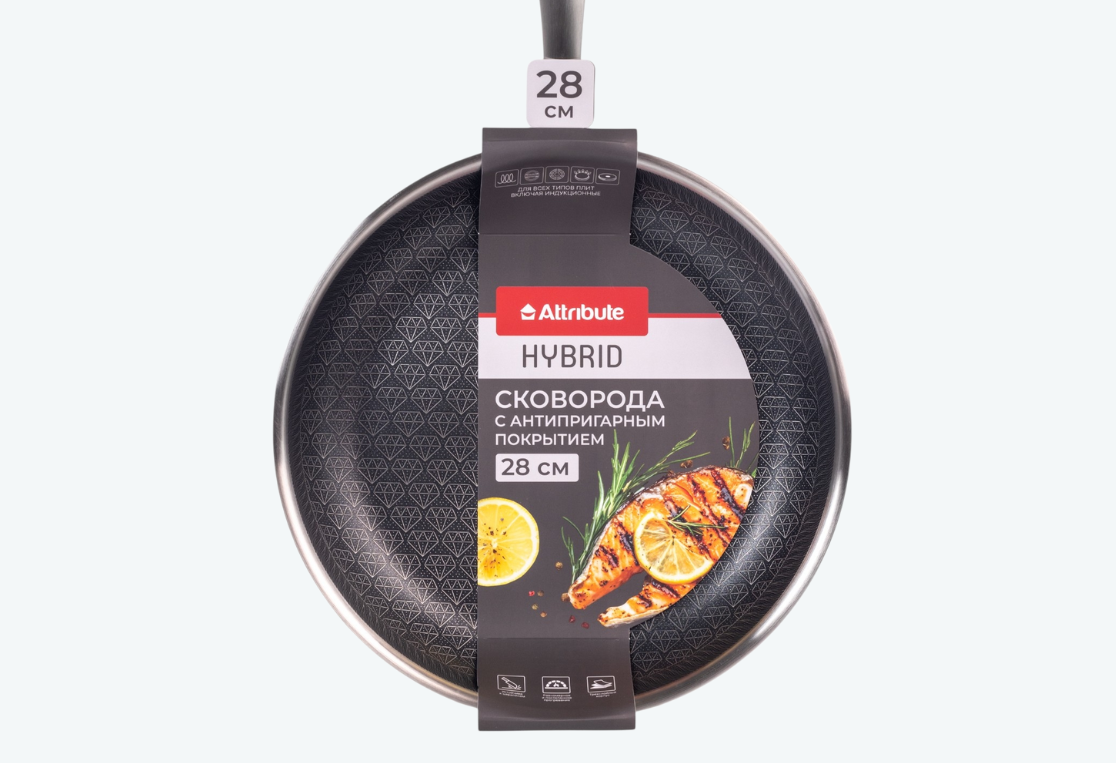 Сковорода HYBRID 28см индукция 