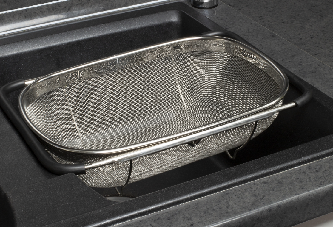 Корзина в раковину STEEL TOUCH 34х24см 