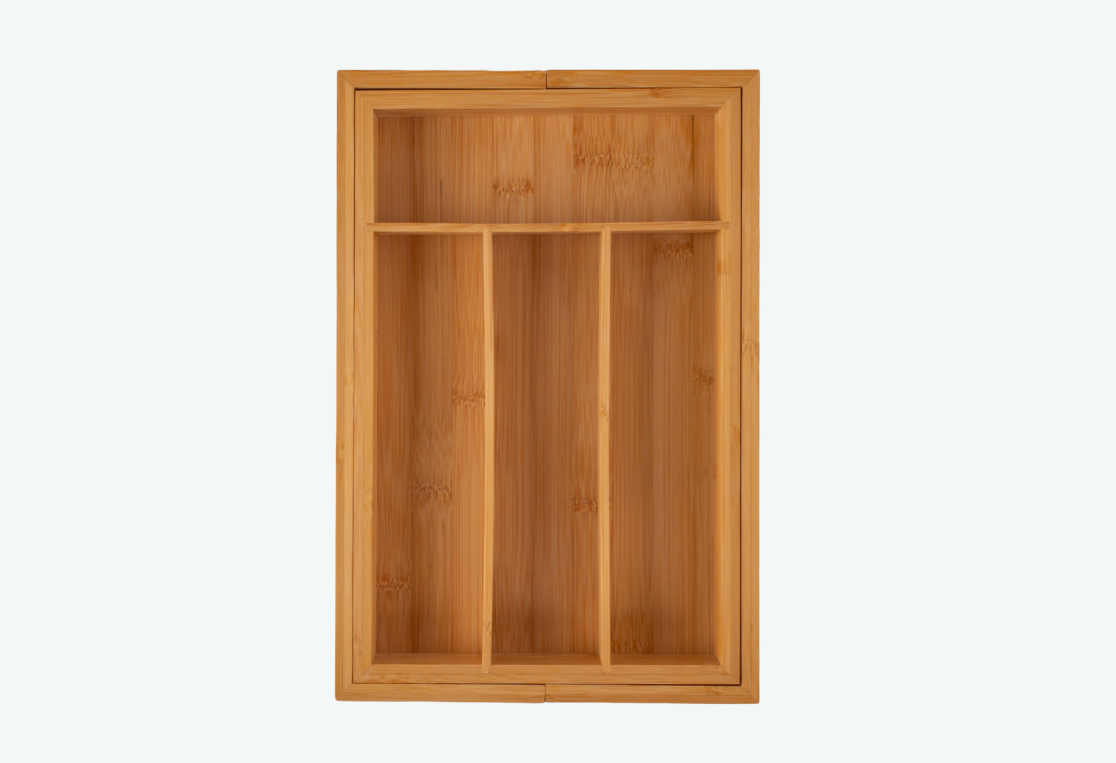 Лоток для столовых приборов БАМБУ ТАЧ/BAMBOO TOUCH раздвижной 23.5-35.5х35х4.5см 