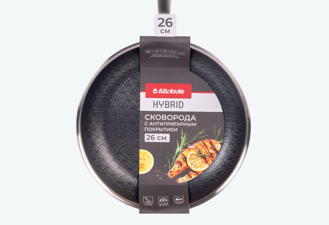 Сковорода HYBRID 26см индукция 