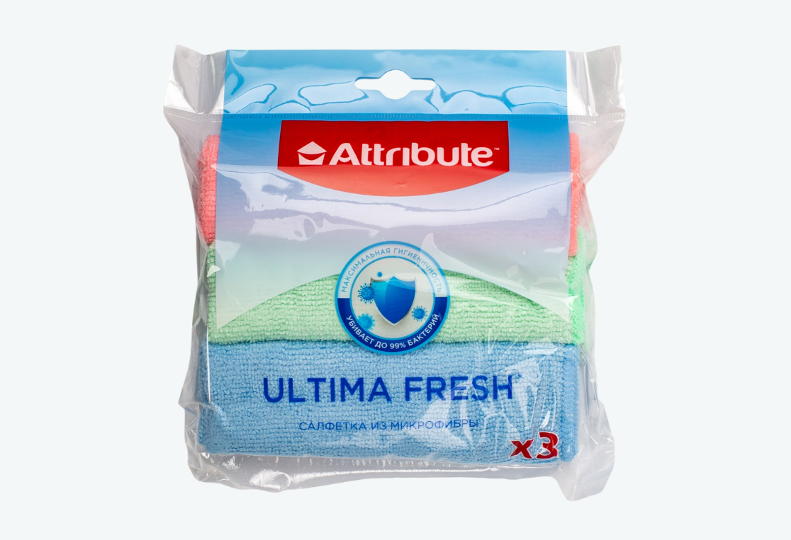 Салфетка Ultima Fresh из микрофибры 3шт 
