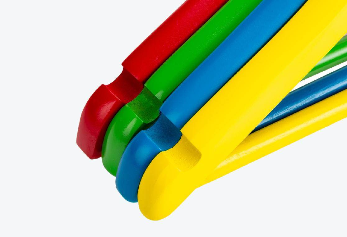 Набор детских вешалок KIDS 4шт 30см 