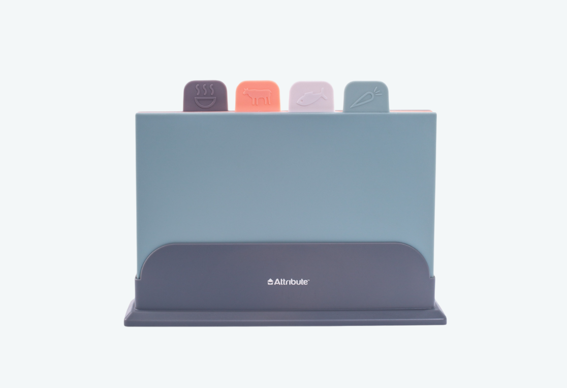 Набор досок разделочных SCANDINAVIA 4шт на подставке 