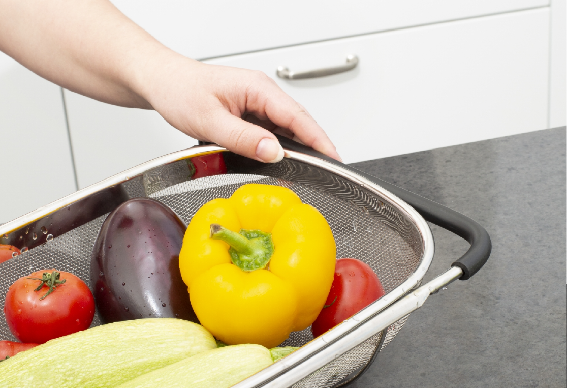 Корзина в раковину STEEL TOUCH 34х24см 