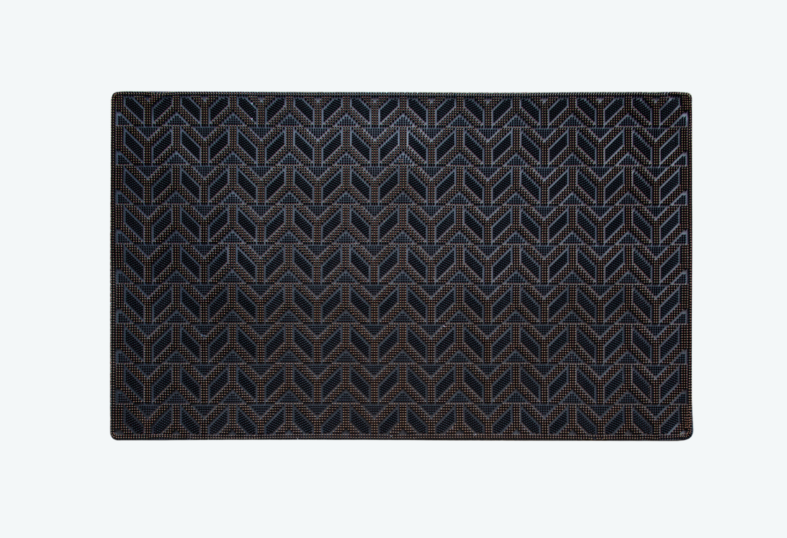 Коврик придверный ORNAMENT gold 74x44см 