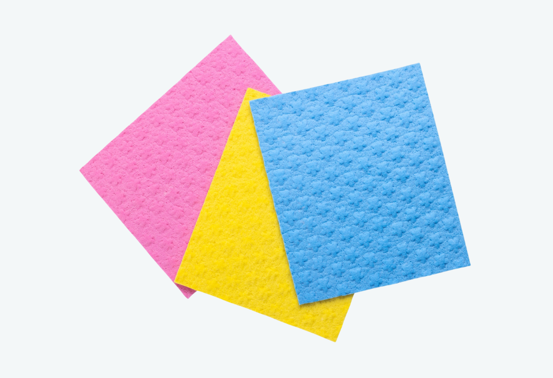 Салфетка губчатая BLOOM 3шт 15x18см 