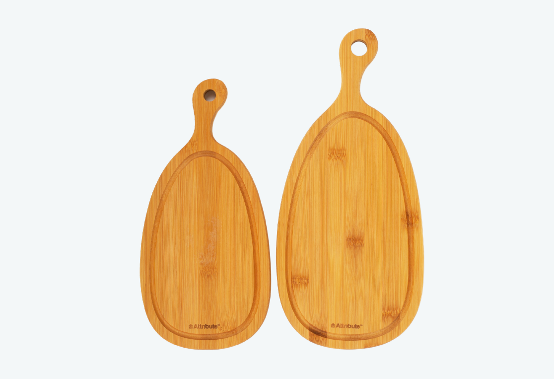 Набор досок разделочных BAMBOO CURVE 2шт (33x16 + 39x18см) 