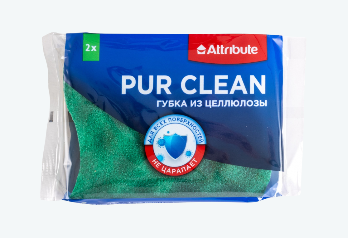 Губка ПУР КЛИН/PUR CLEAN из целлюлозы 2шт 