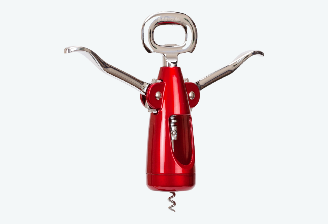 Штопор VIVA Chrome красный металлик 23см 