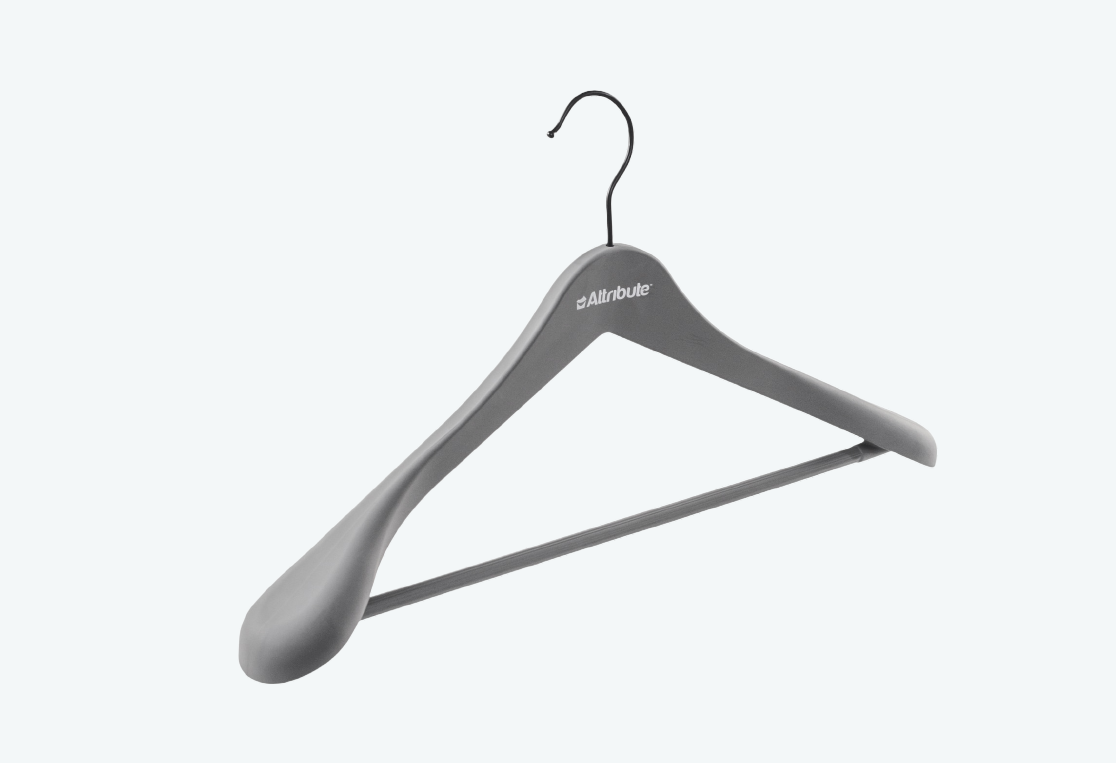 Вешалка для верхней одежды RUBBER GREY 45см 