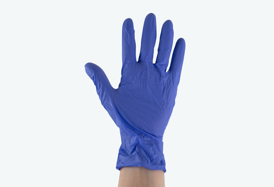 Перчатки NITRILE GUARD одноразовые нитриловые S/M 10шт 