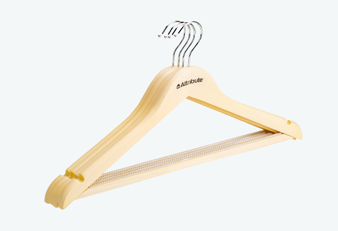 Набор вешалок универсальных SILUET CREAM 4шт 44см 