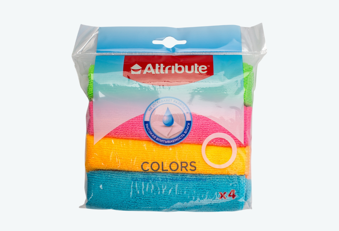 Салфетка Multi Colors из микрофибры 4шт 