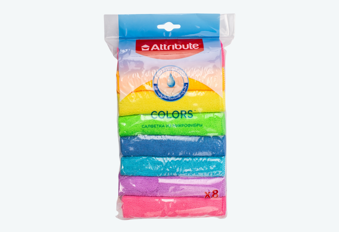 Салфетка Multi Colors из микрофибры 8шт 