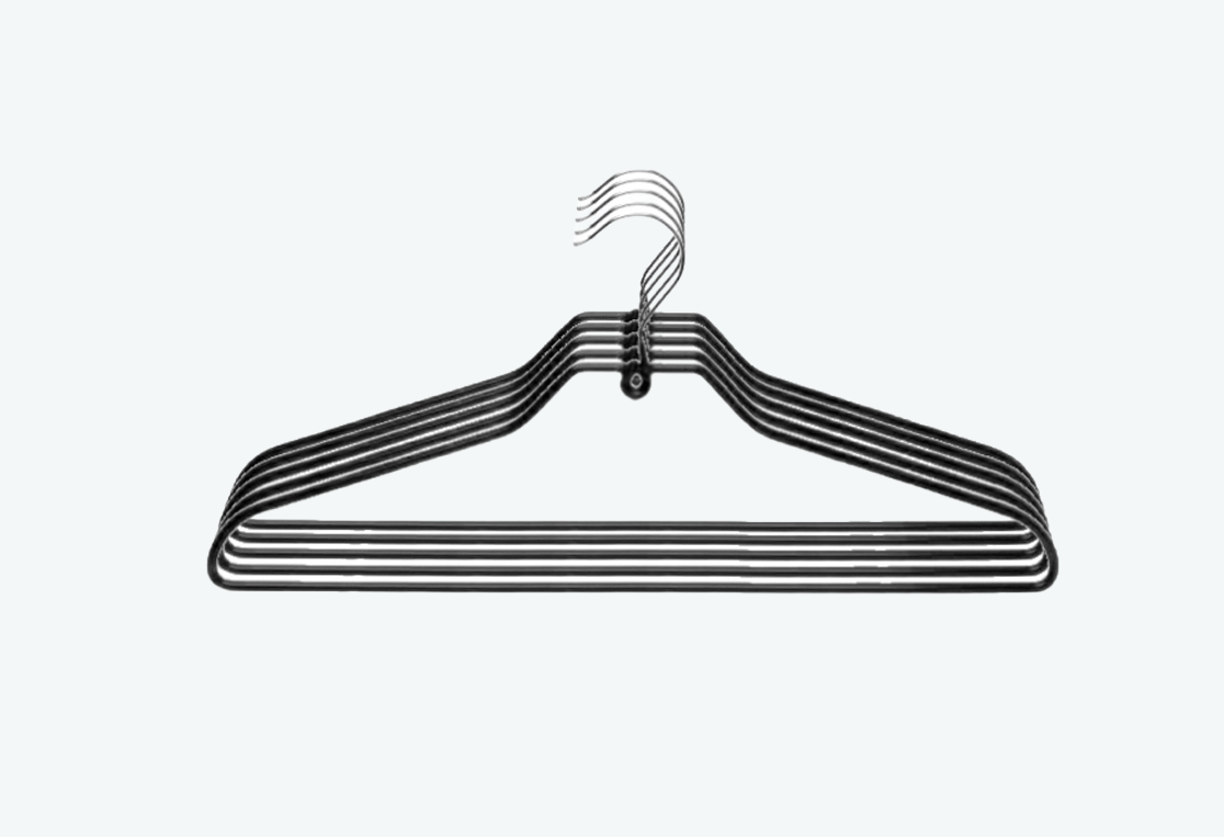 Набор вешалок универсальных NEO BLACK&WHITE 5шт 42см 