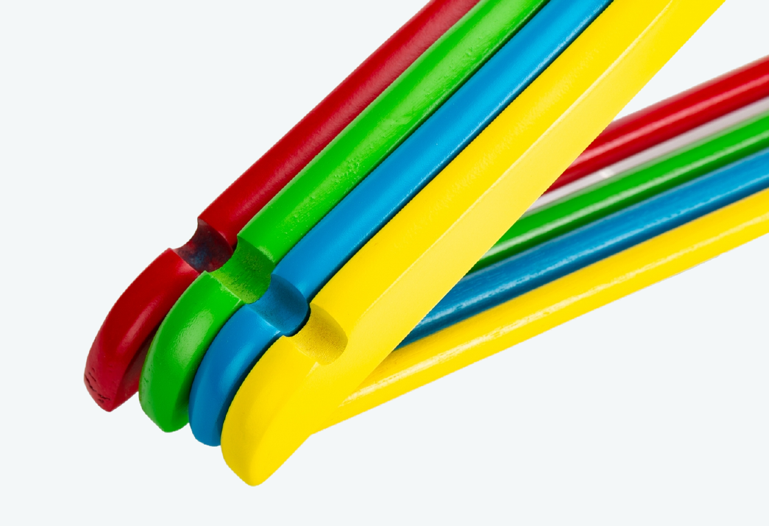 Набор детских вешалок KIDS 4шт 35см 