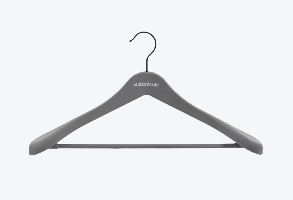 Вешалка для верхней одежды RUBBER GREY 45см 