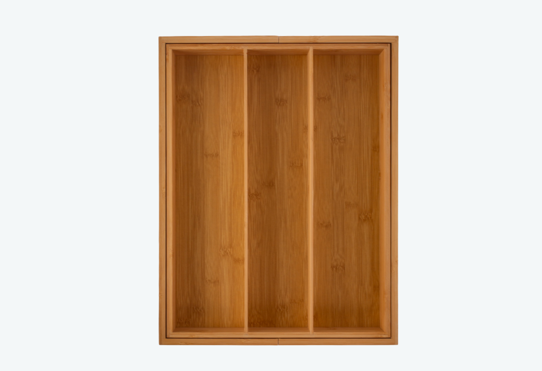 Лоток для столовых приборов БАМБУ ТАЧ/BAMBOO TOUCH раздвижной 34.5-51х44.5х6.5см 